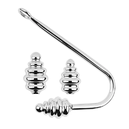Anal Set 8826 GreatBenefit Screw-in Hook Ribbed 0616